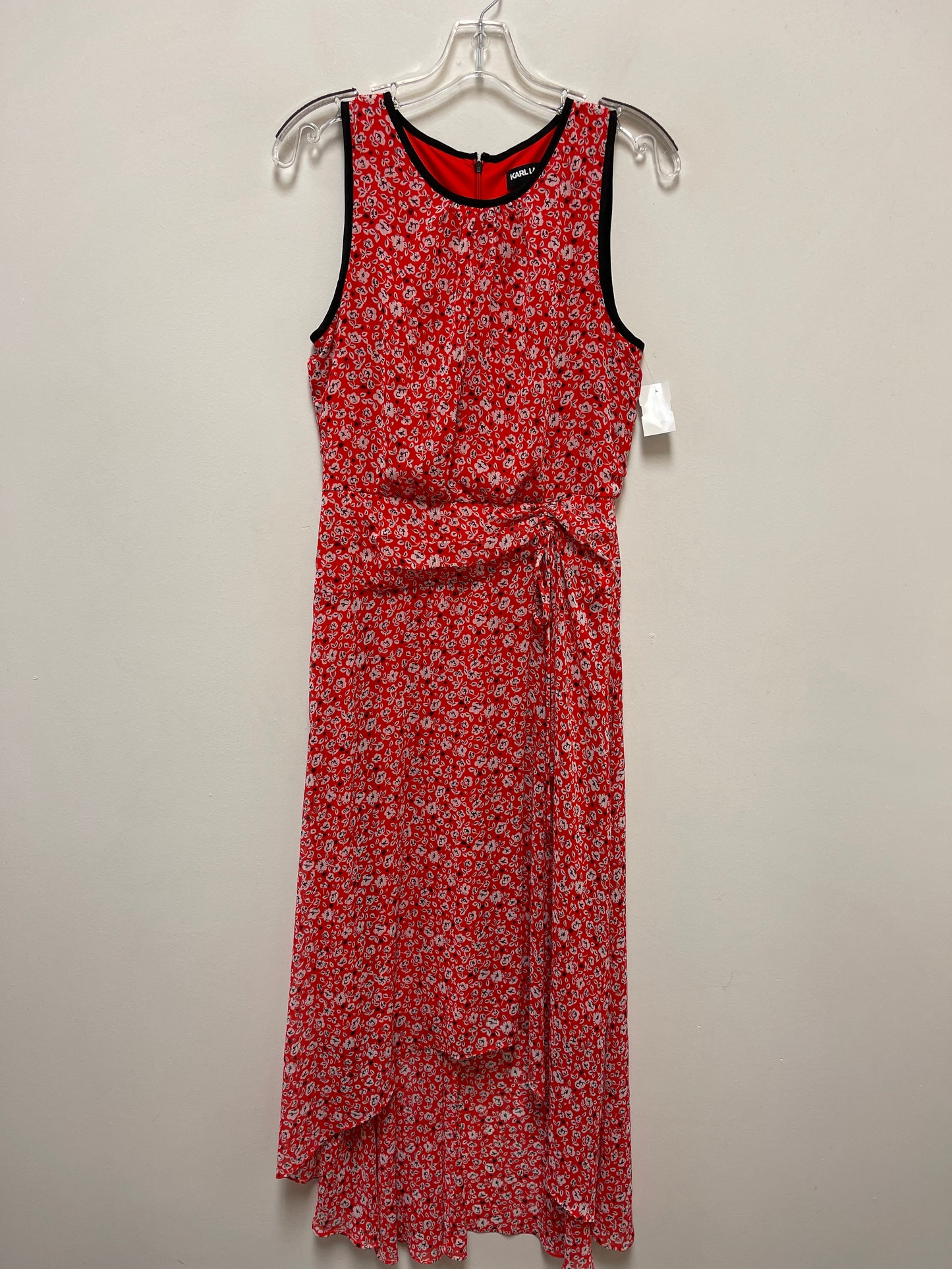 Dress Casual Maxi By Karl Lagerfeld In Red, Size: S