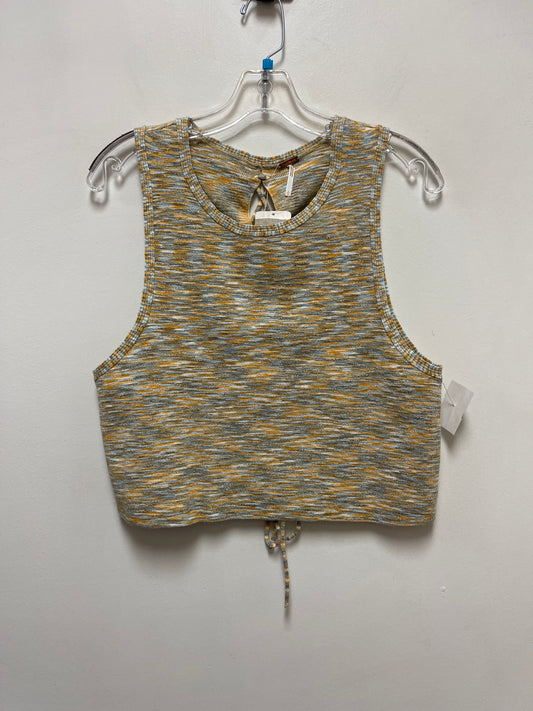 Top Sleeveless By Free People In Yellow, Size: L