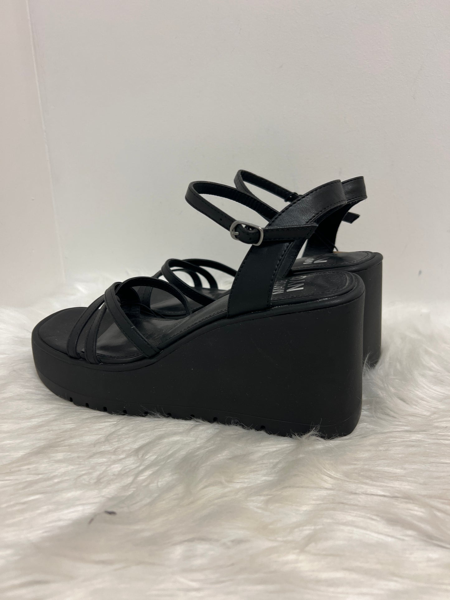 Sandals Heels Platform By Madden Nyc In Black, Size: 9.5