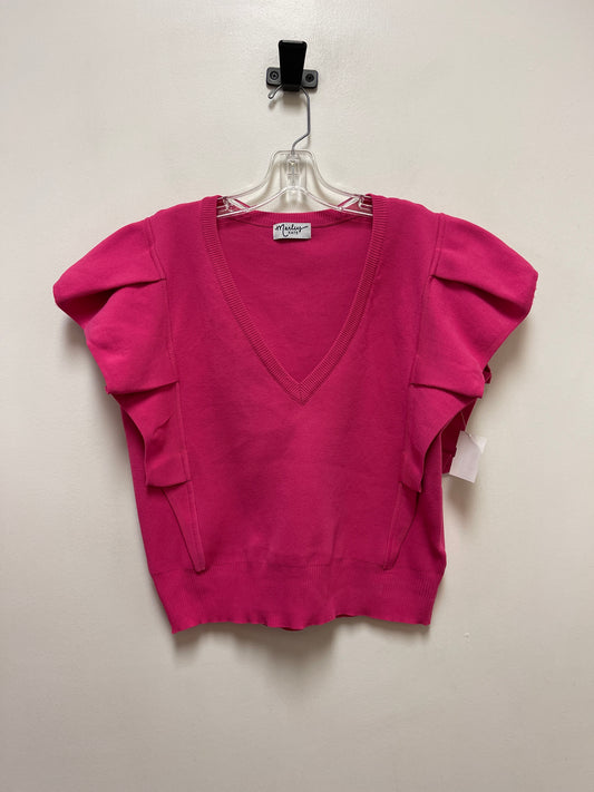 Top Short Sleeve By Clothes Mentor In Pink, Size: L