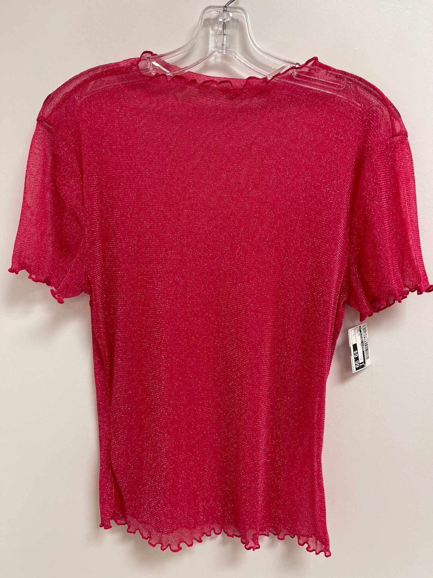 Top Short Sleeve By Clothes Mentor In Pink, Size: L