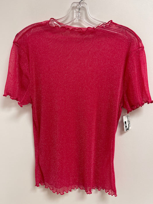 Top Short Sleeve By Clothes Mentor In Pink, Size: L