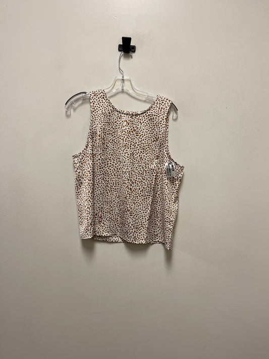 Top Sleeveless By J. Crew In Animal Print, Size: M