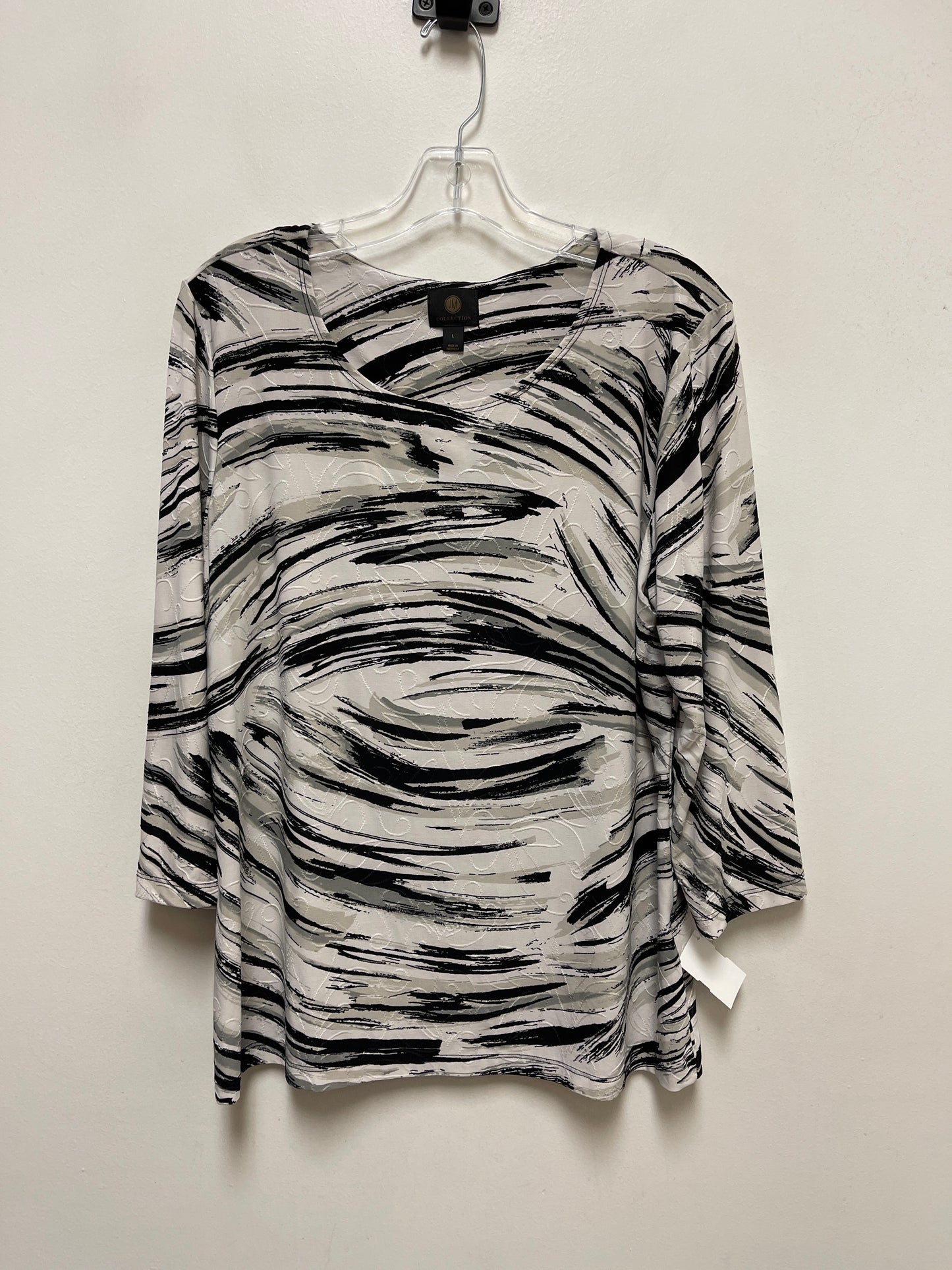 Top Long Sleeve By Jm Collections In Multi-colored, Size: L