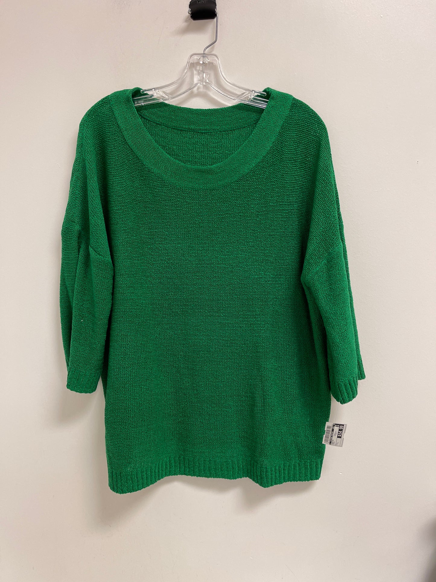 Sweater By Clothes Mentor In Green, Size: L