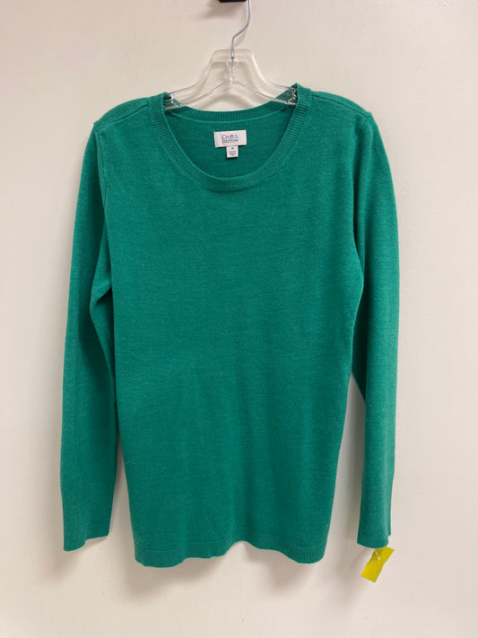 Sweater By Croft And Barrow In Teal, Size: M