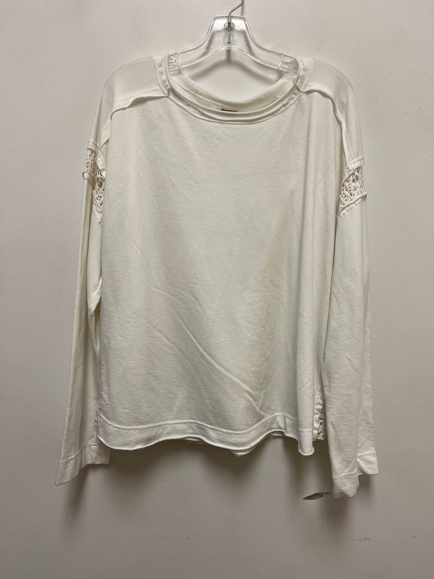 Top Long Sleeve By True Craft In Cream, Size: 1x