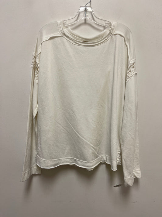 Top Long Sleeve By True Craft In Cream, Size: 1x