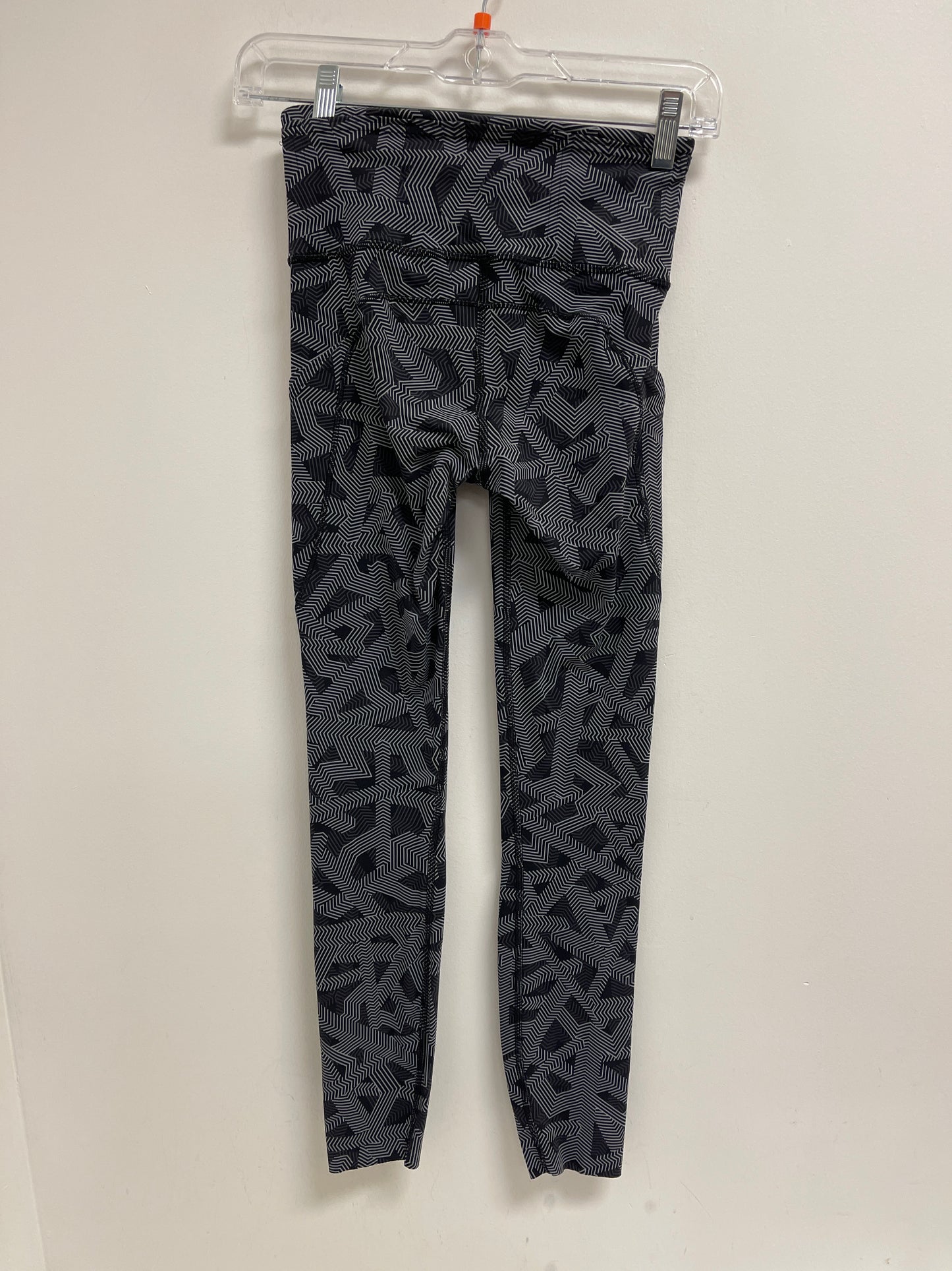 Athletic Leggings By Lululemon In Black & Grey, Size: 2