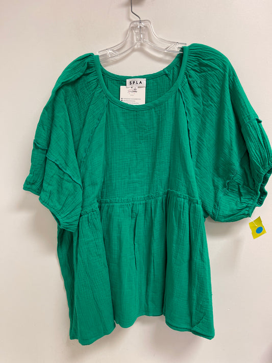 Top Short Sleeve By Clothes Mentor In Green, Size: L