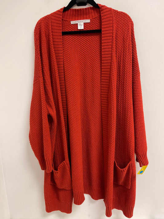 Cardigan By Max Studio In Orange, Size: 3x