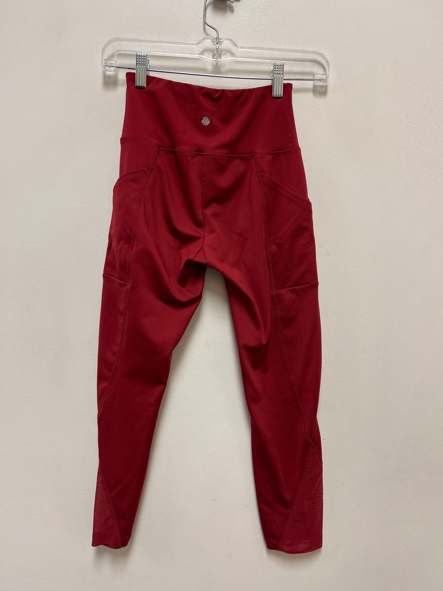 Athletic Leggings By Bally In Red, Size: S