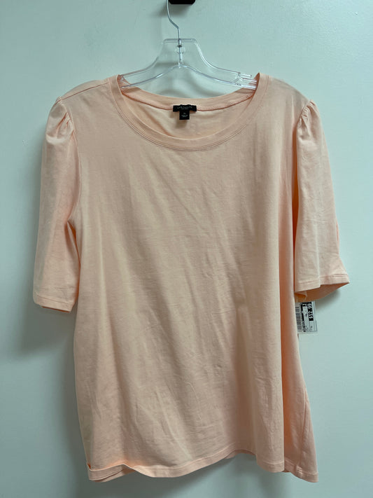 Top Short Sleeve By Ann Taylor In Pink, Size: Xl