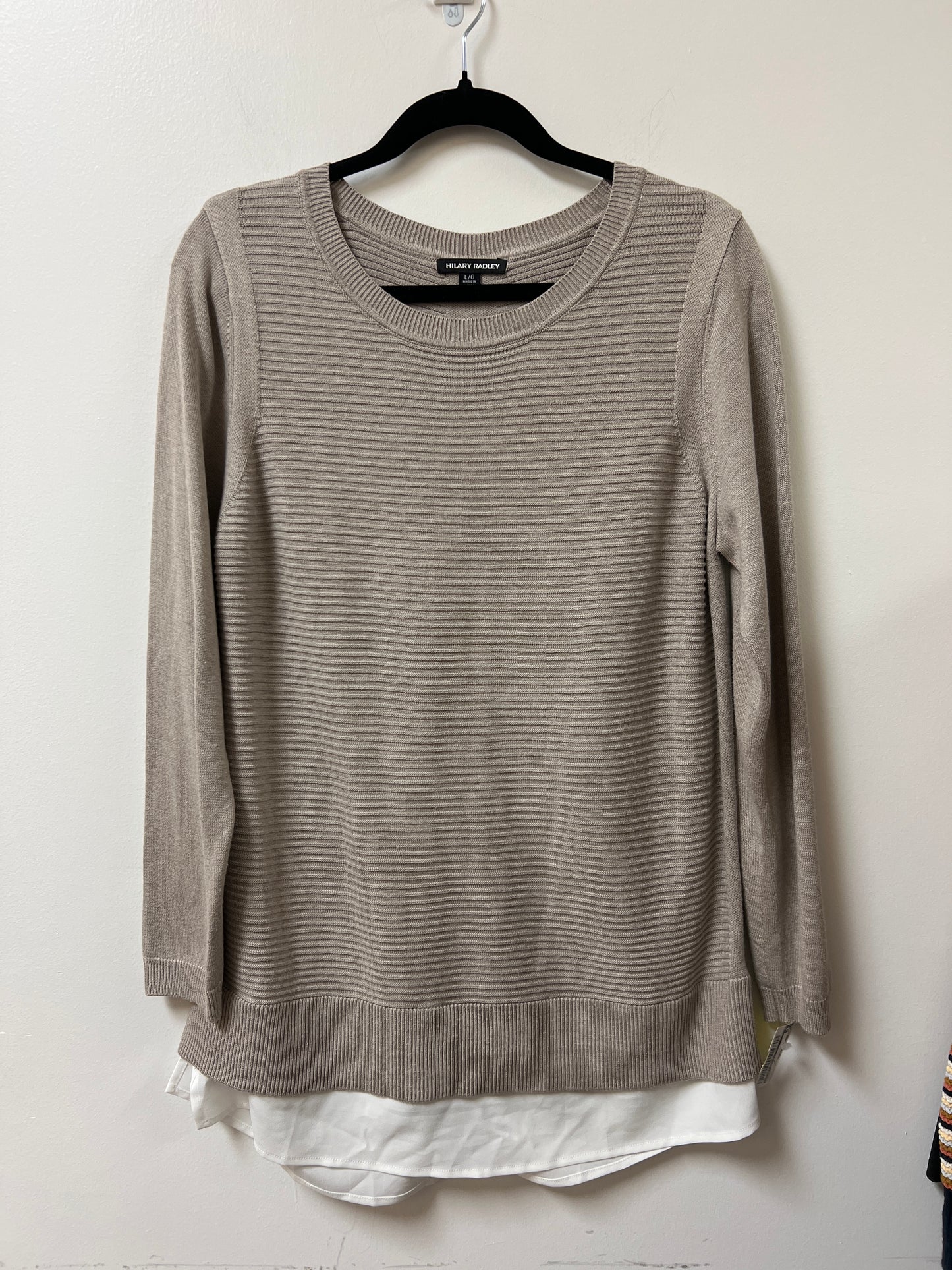 Sweater By Hilary Radley In Brown, Size: L