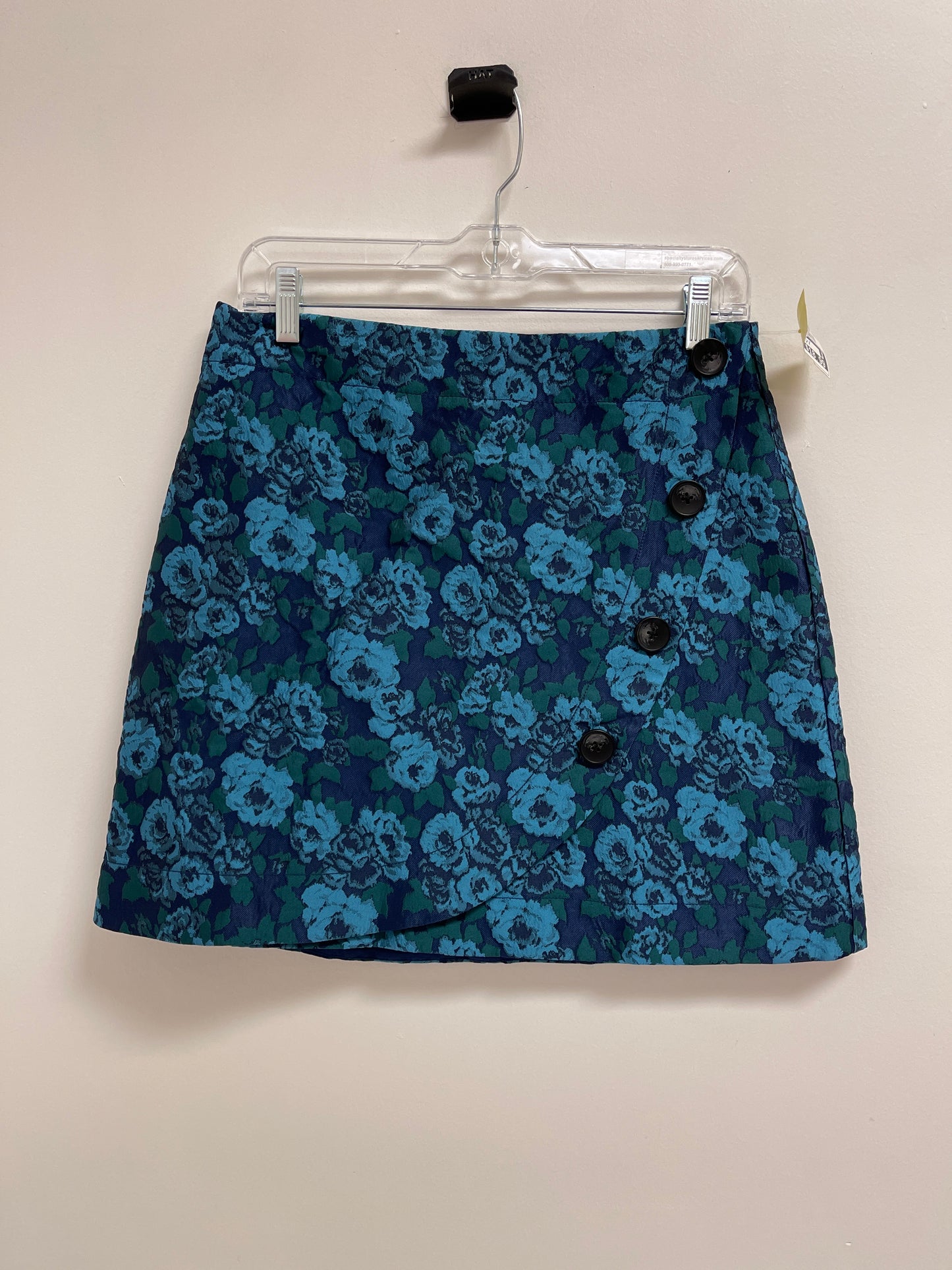 Skirt Midi By Maeve In Blue & Green, Size: 6