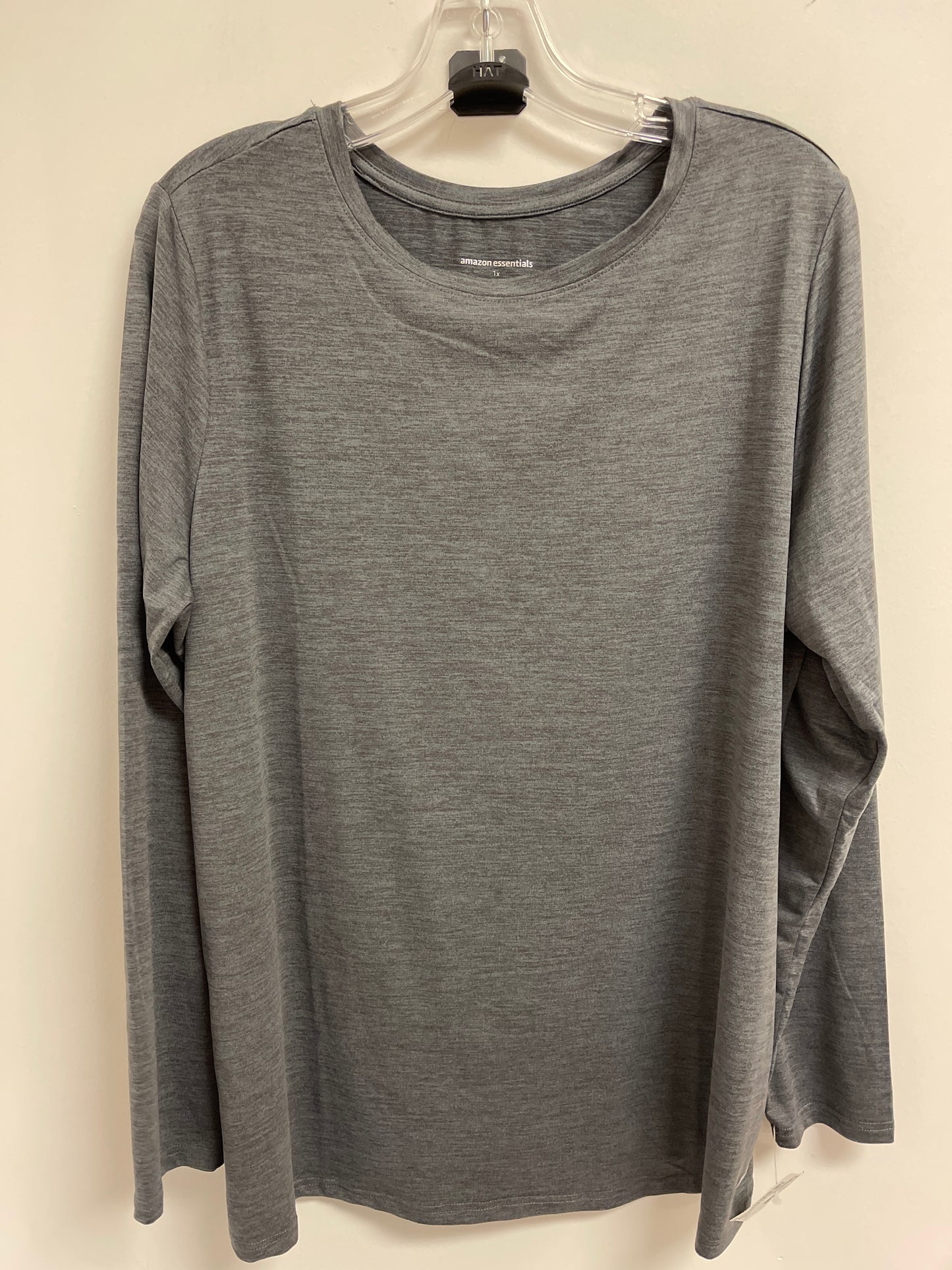 Athletic Sweatshirt Crewneck By Amazon Essentials In Grey, Size: 1x