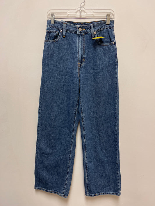 Jeans Straight By Levis In Blue Denim, Size: 2