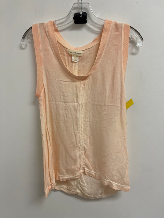 Top Sleeveless By Cloth & Stone In Orange, Size: S