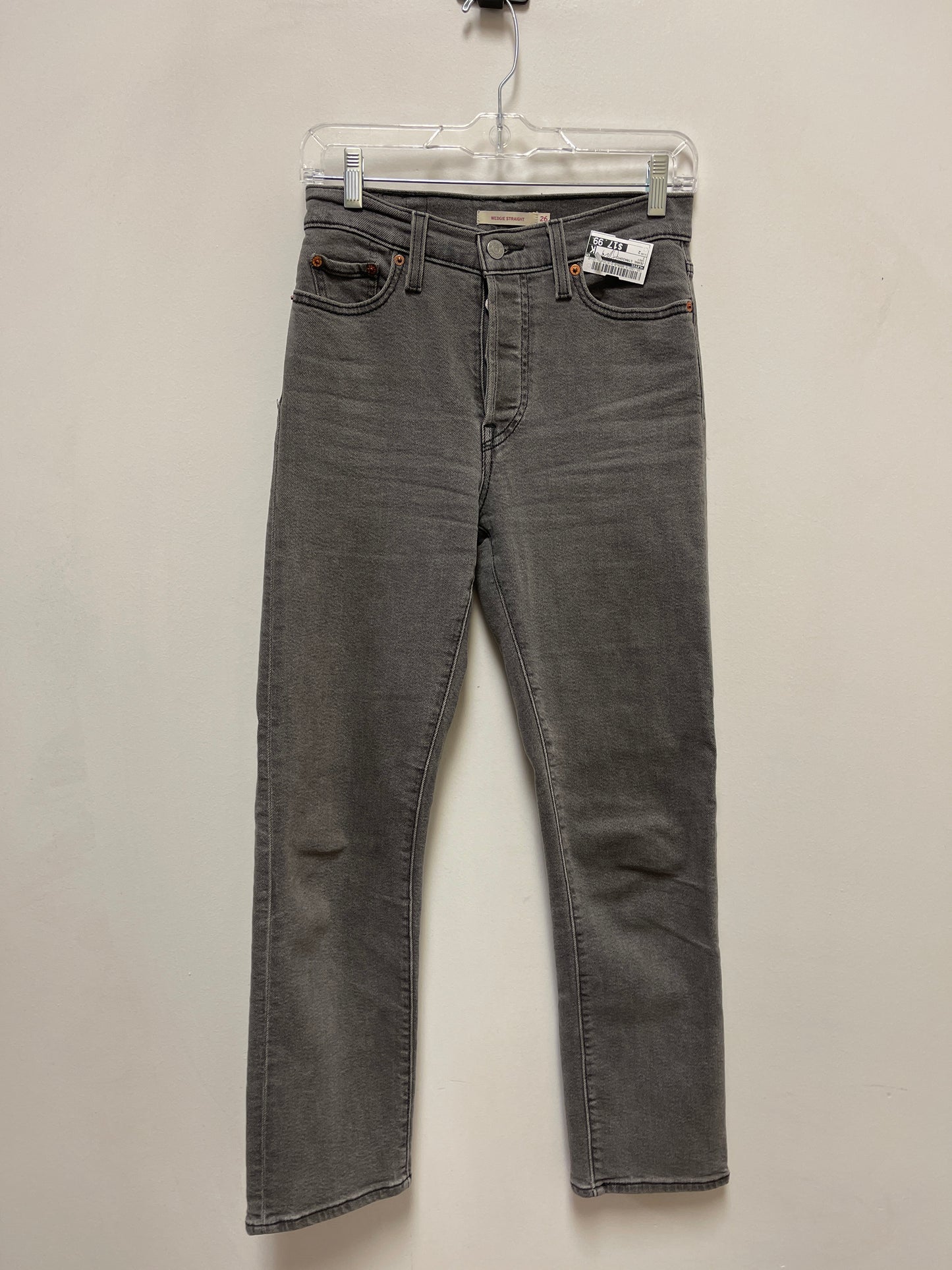 Jeans Straight By Levis In Grey, Size: 2