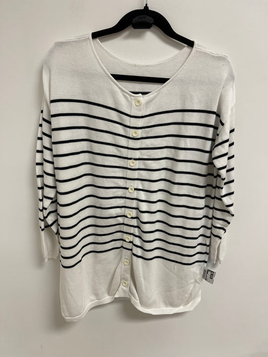 Sweater By Clothes Mentor In Black & White, Size: S