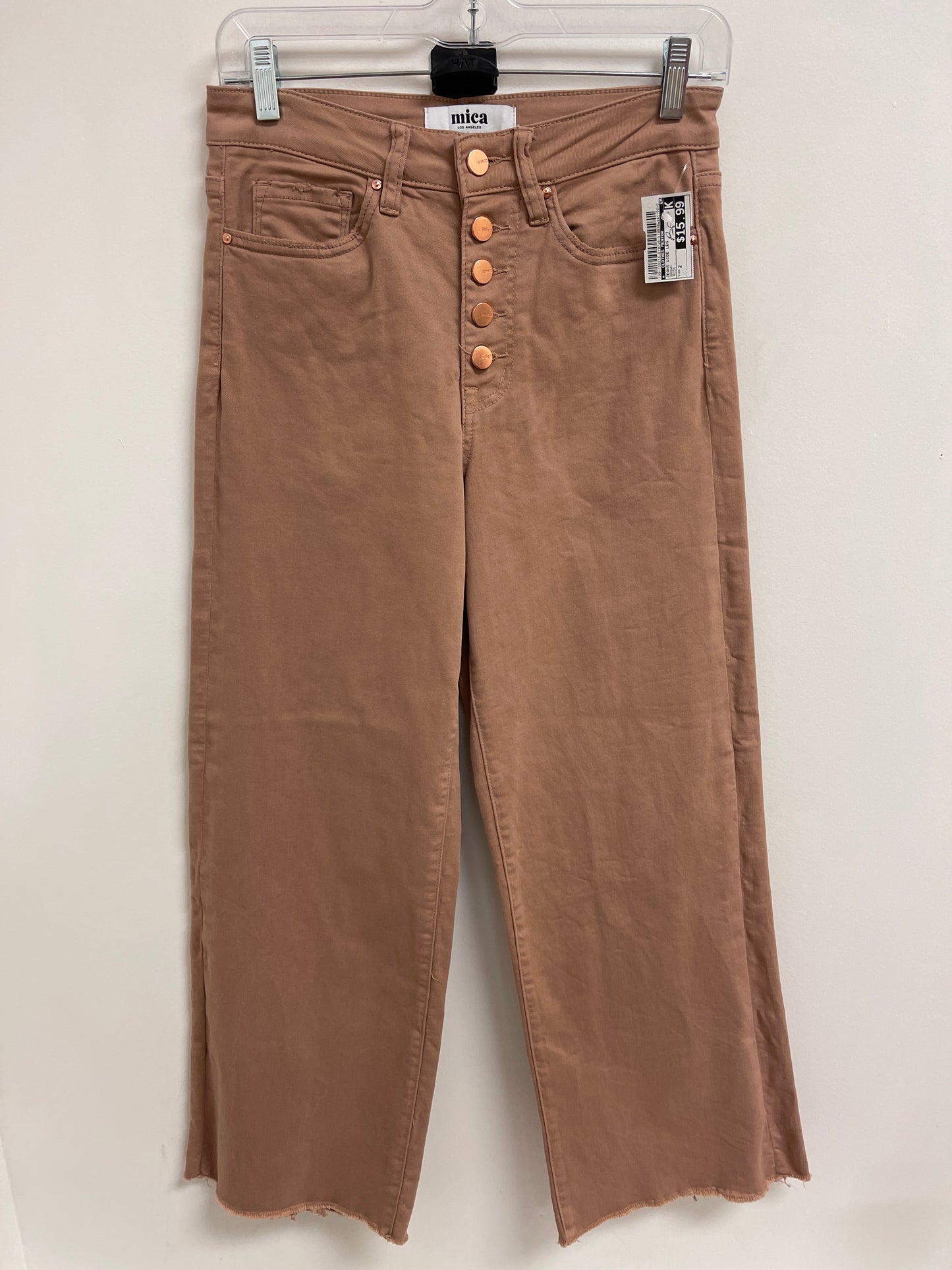 Jeans Wide Leg By Clothes Mentor In Brown, Size: 2