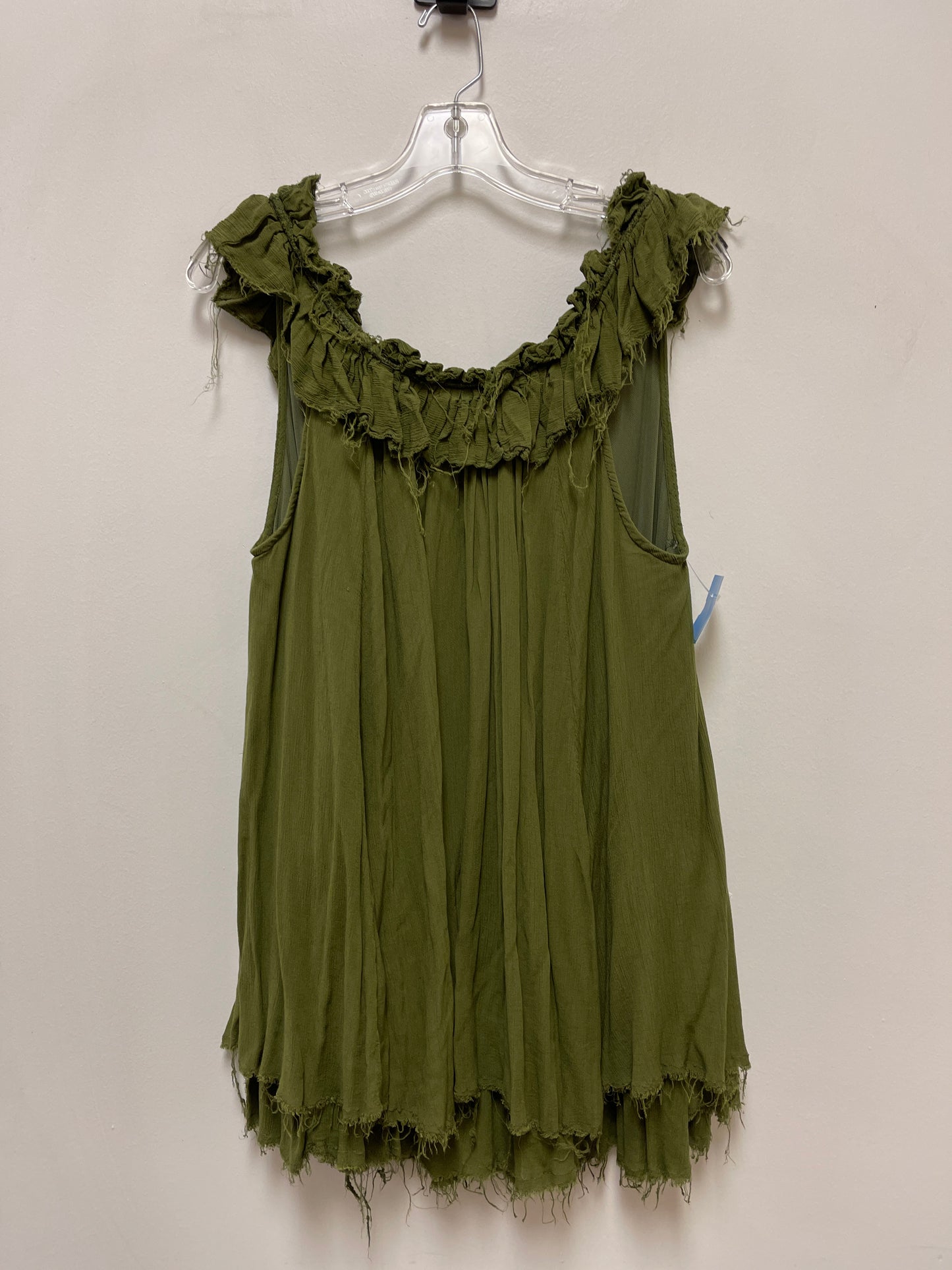 Top Sleeveless By Free People In Green, Size: S