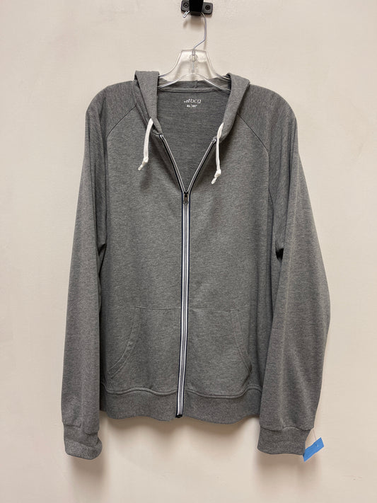 Athletic Jacket By Bcg In Grey, Size: Xl