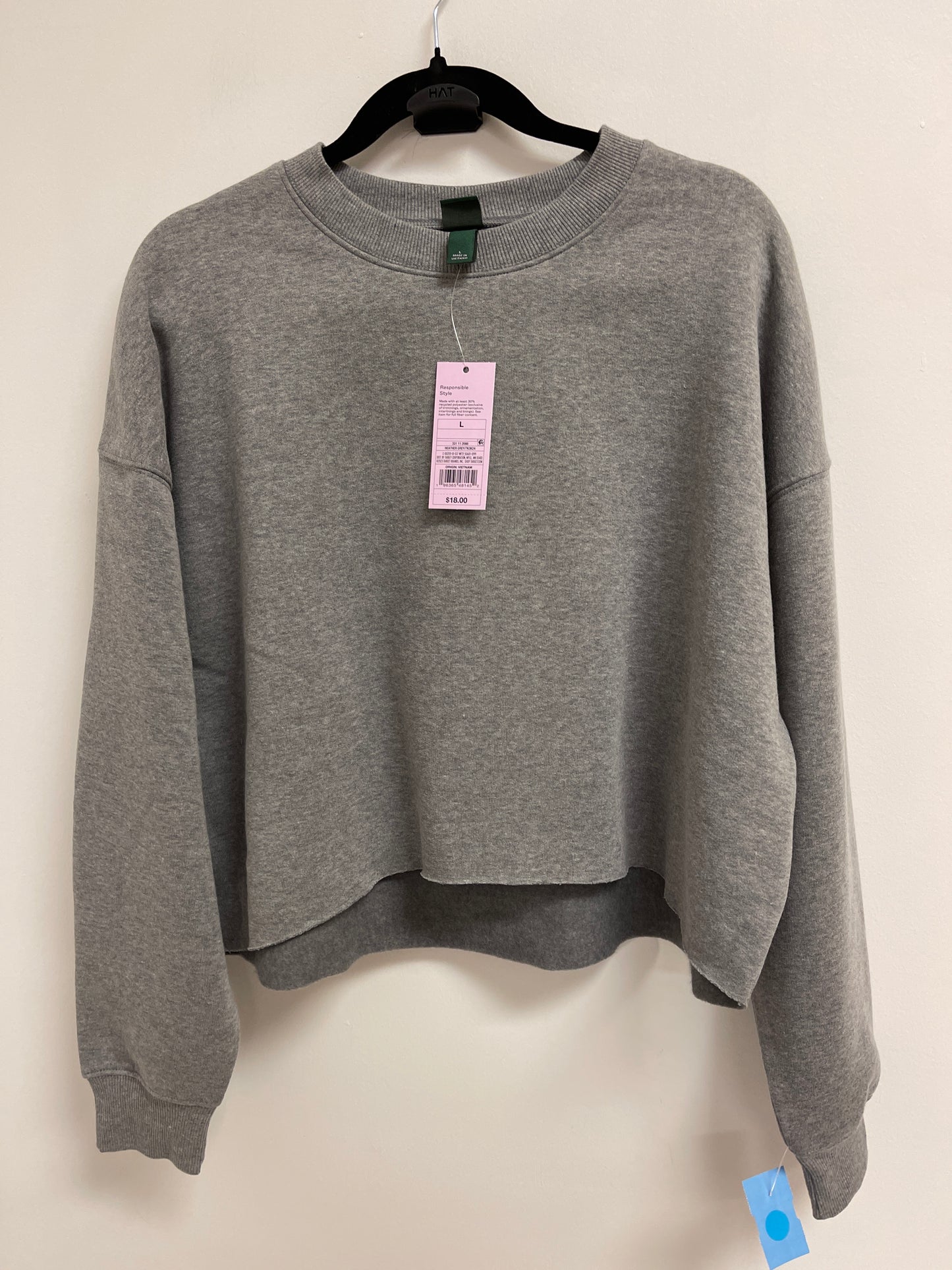 Sweater By Wild Fable In Grey, Size: L