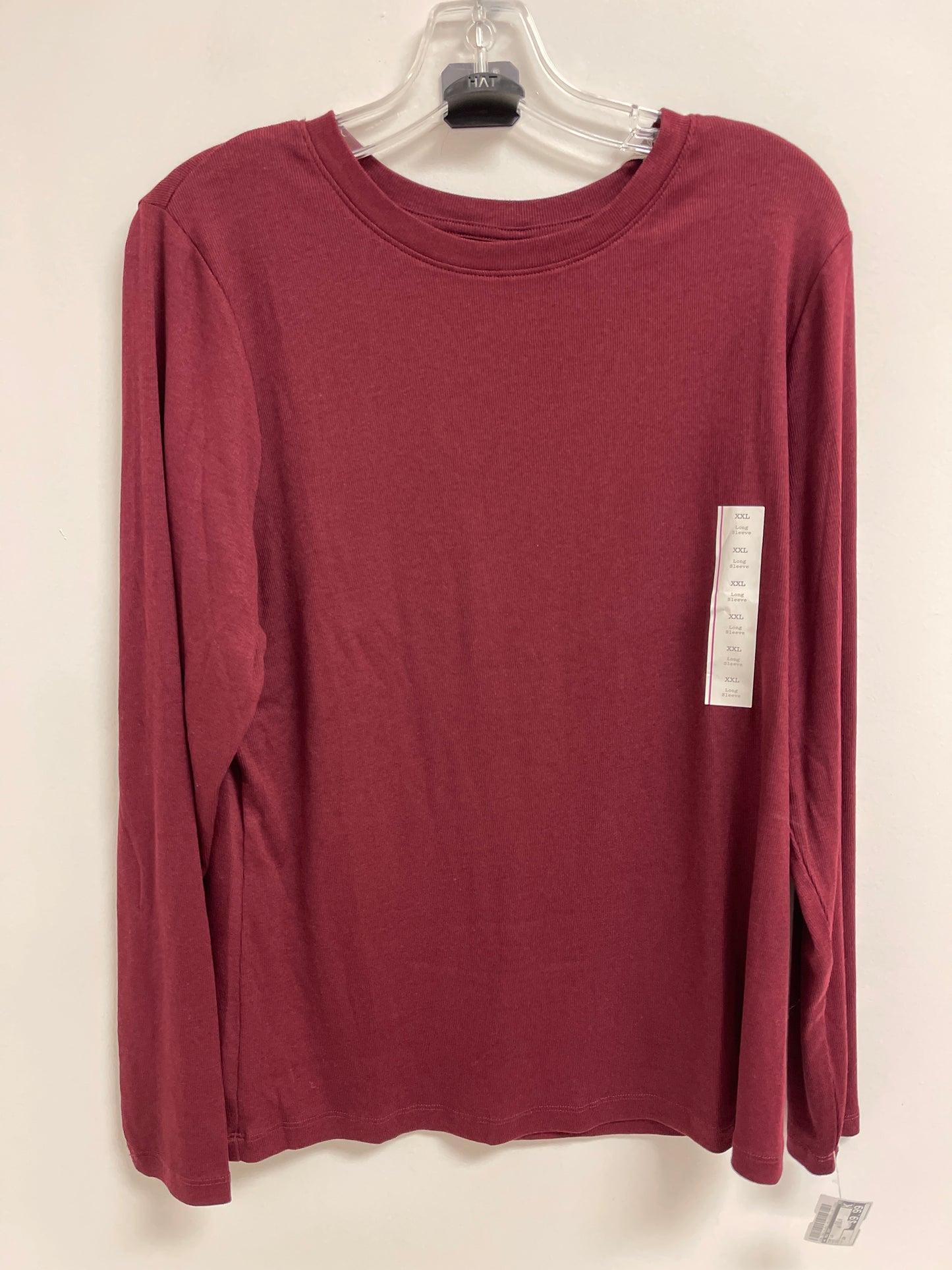 Top Long Sleeve By A New Day In Red, Size: 2x