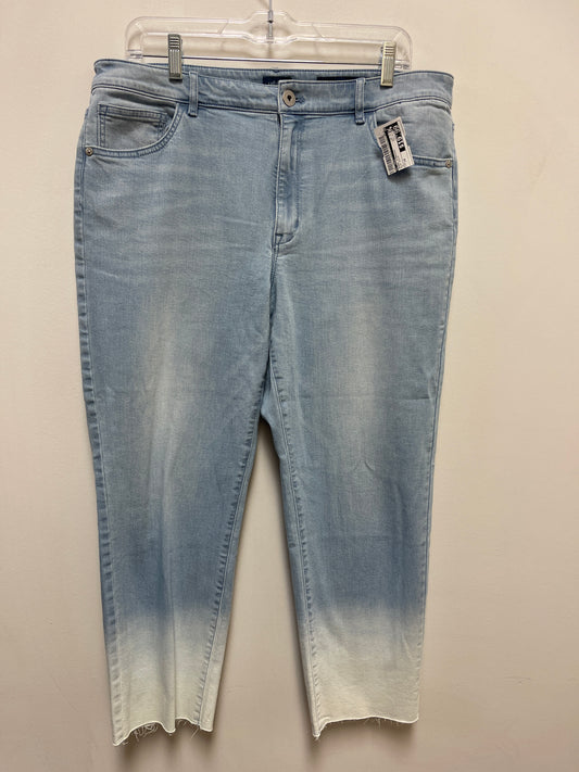 Jeans Straight By J. Jill In Blue Denim, Size: 14