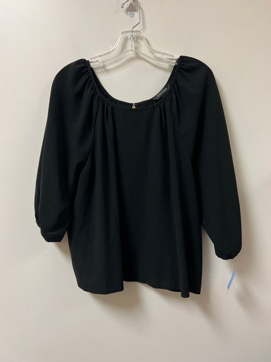 Top Long Sleeve By White House Black Market In Black, Size: Xl