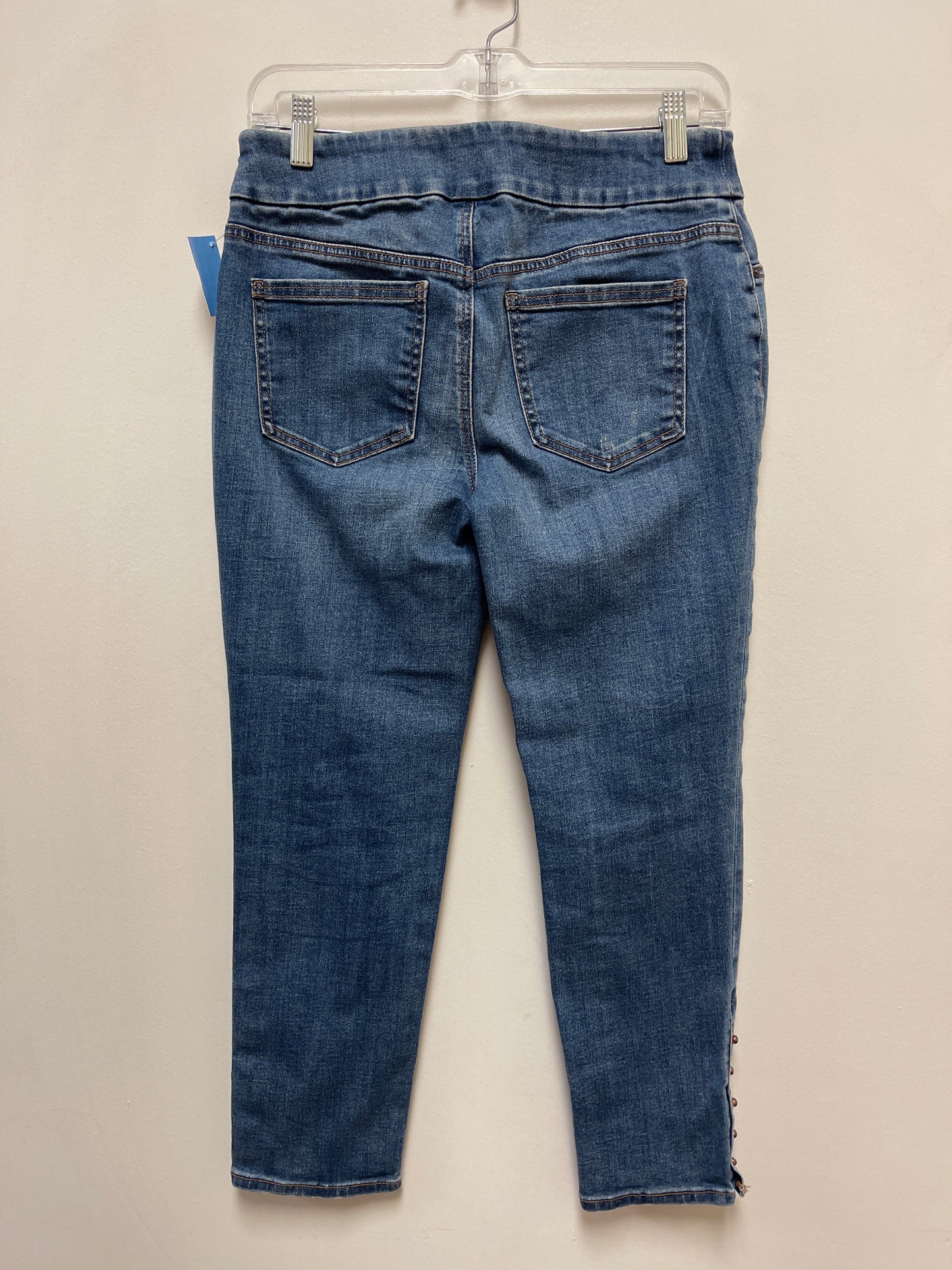 Jeans Straight By Chicos In Blue Denim, Size: 4p