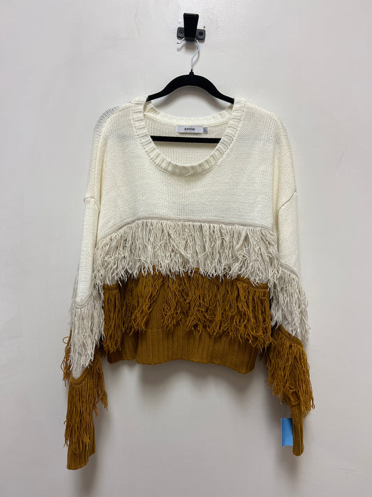 Sweater By Just Fab In Cream, Size: Xl