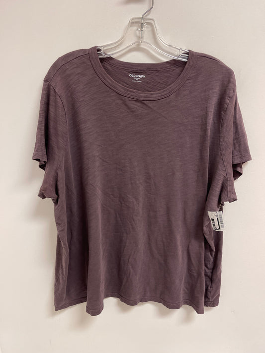 Top Short Sleeve By Old Navy In Purple, Size: 2x