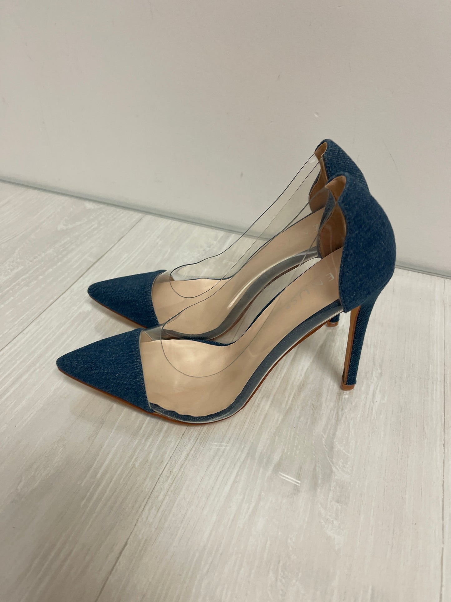 Shoes Heels Stiletto By Venus In Blue Denim, Size: 6.5