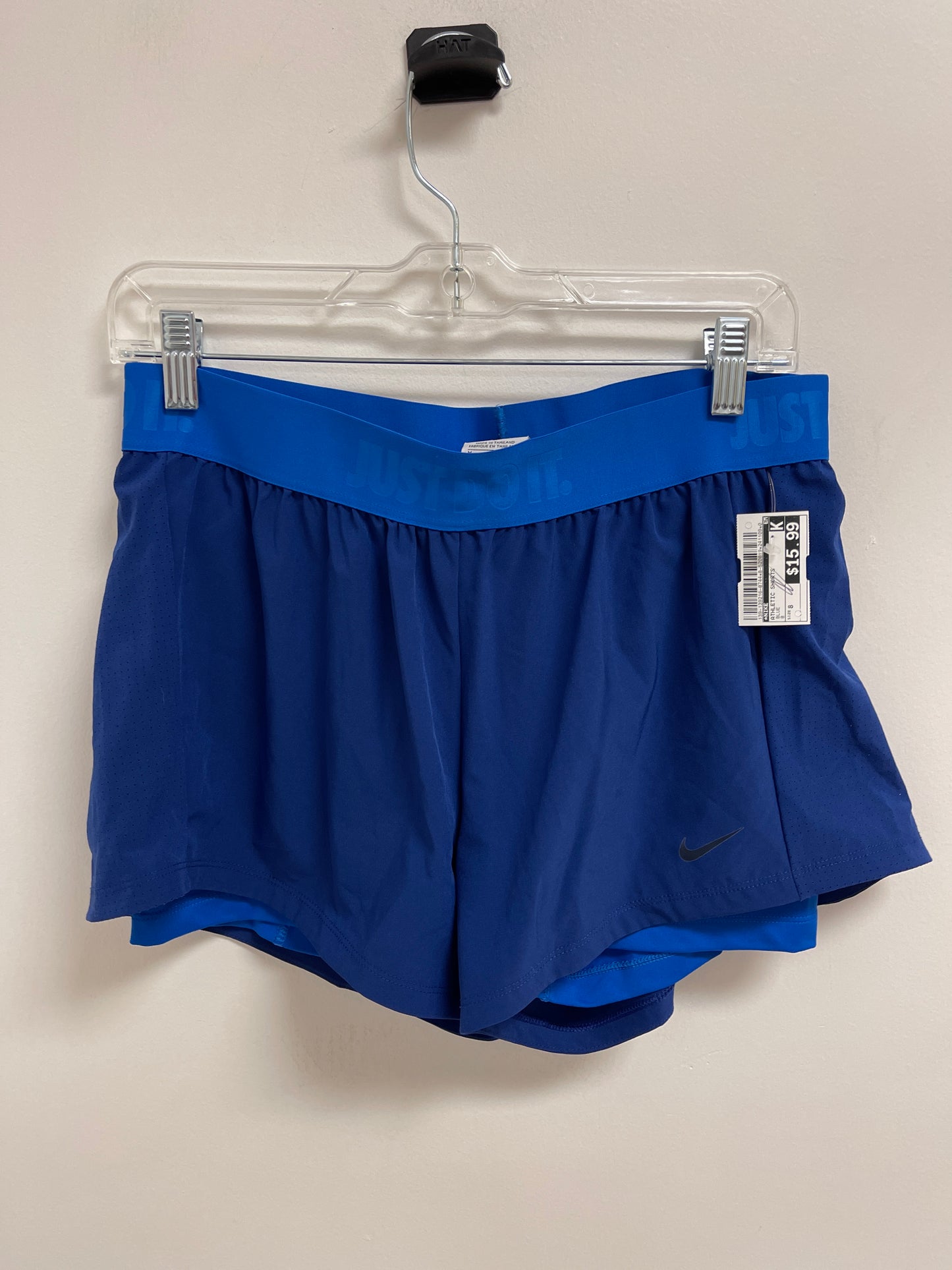 Athletic Shorts By Nike In Blue, Size: 8