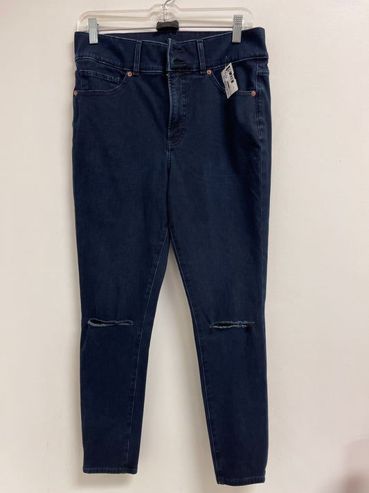 Jeans Skinny By Express In Blue Denim, Size: 10