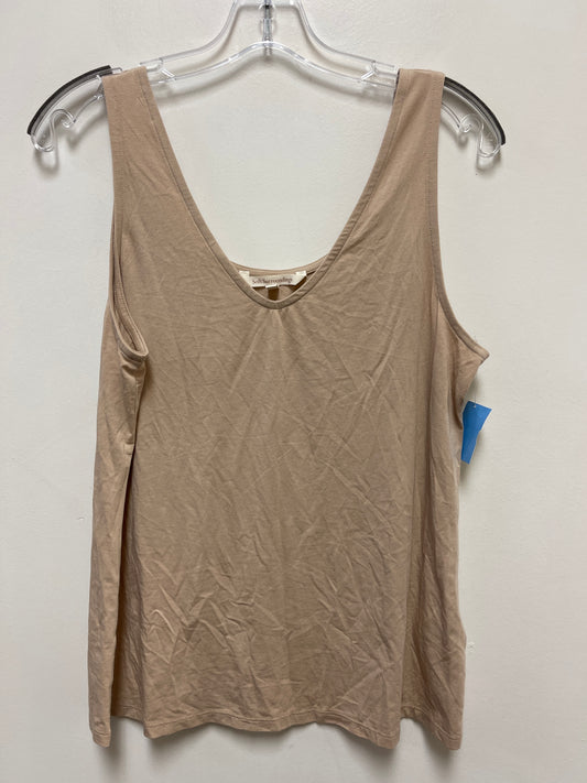 Top Sleeveless By Soft Surroundings In Cream, Size: L