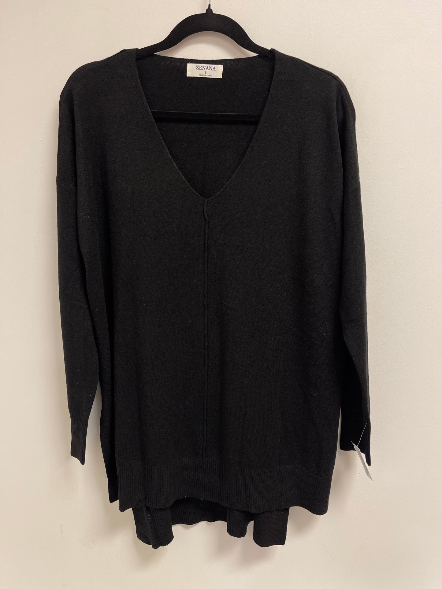 Sweater By Zenana Outfitters In Black, Size: S