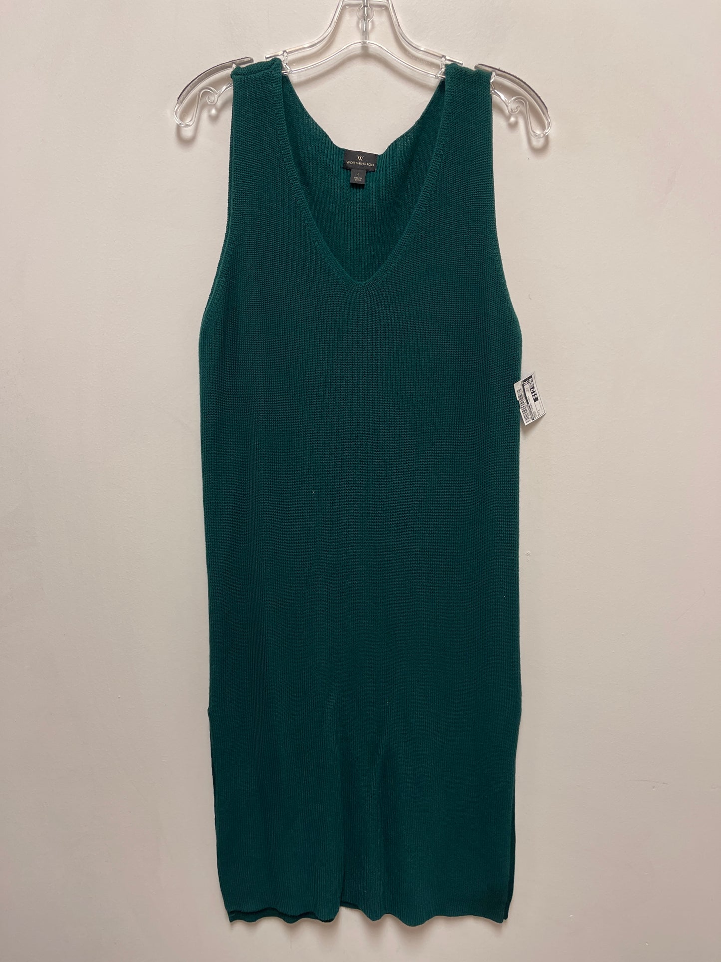 Dress Casual Midi By Worthington In Green, Size: L