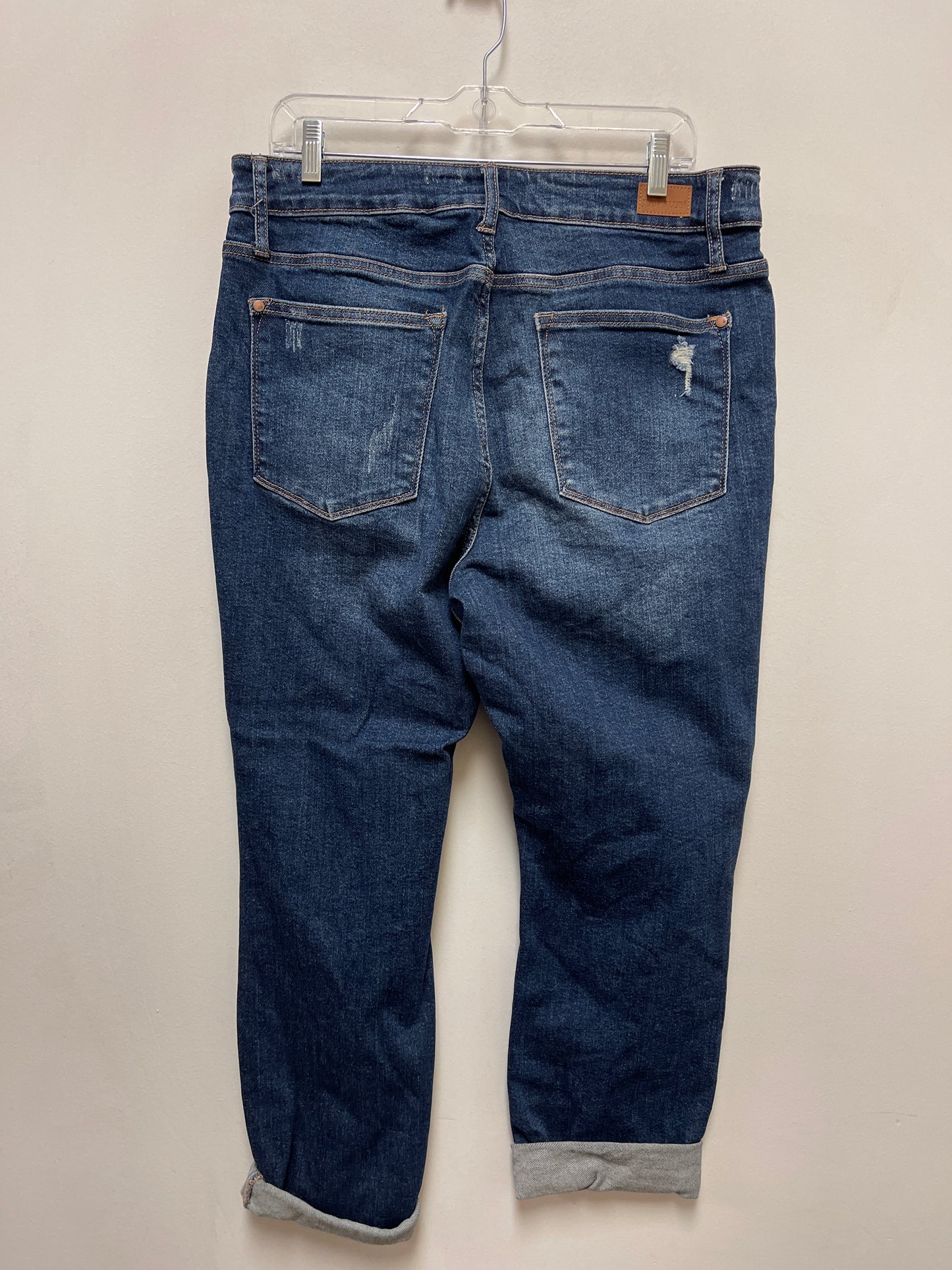 Jeans Boyfriend By Judy Blue In Blue Denim, Size: 14