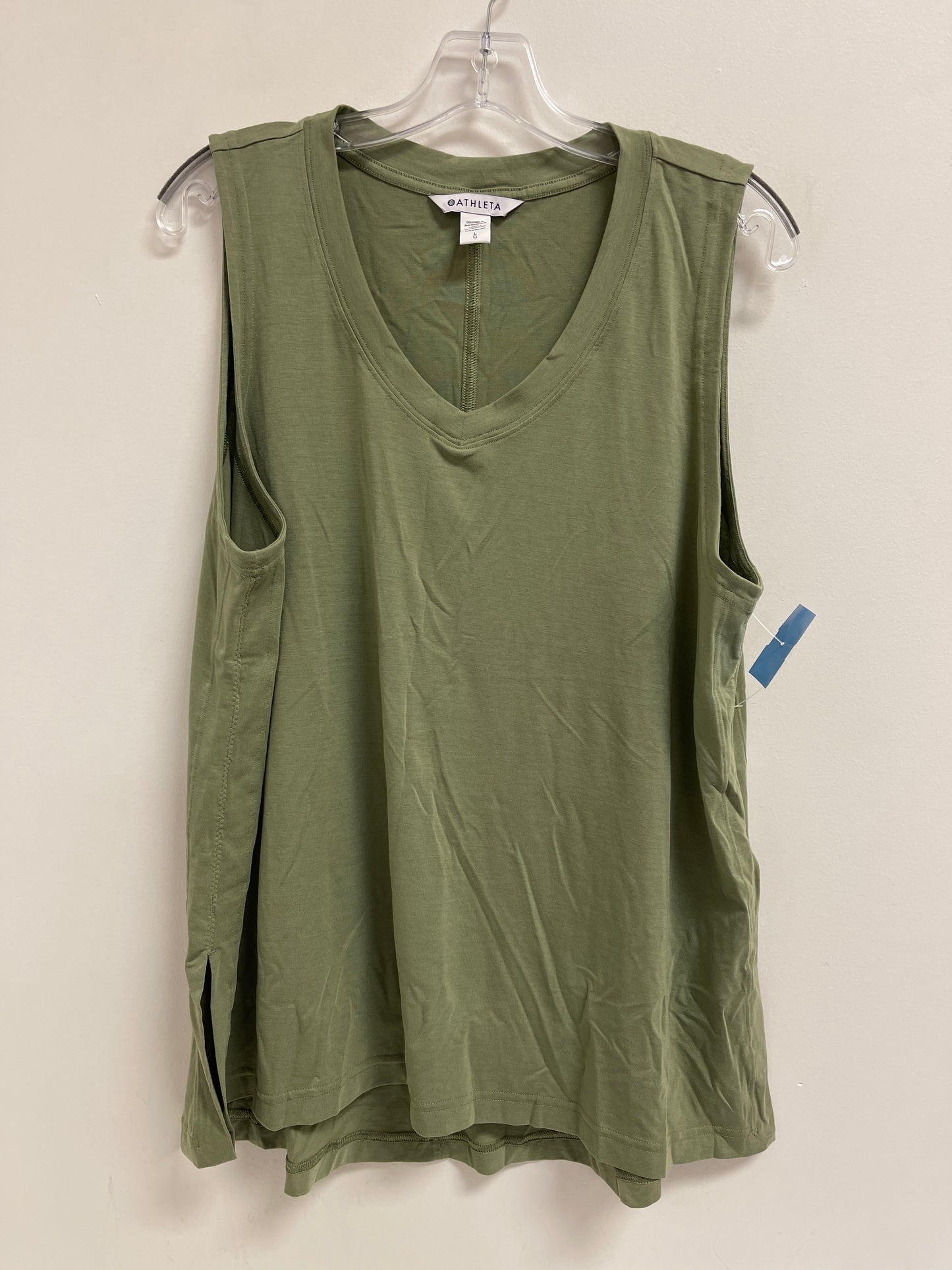 Athletic Tank Top By Athleta In Green, Size: L