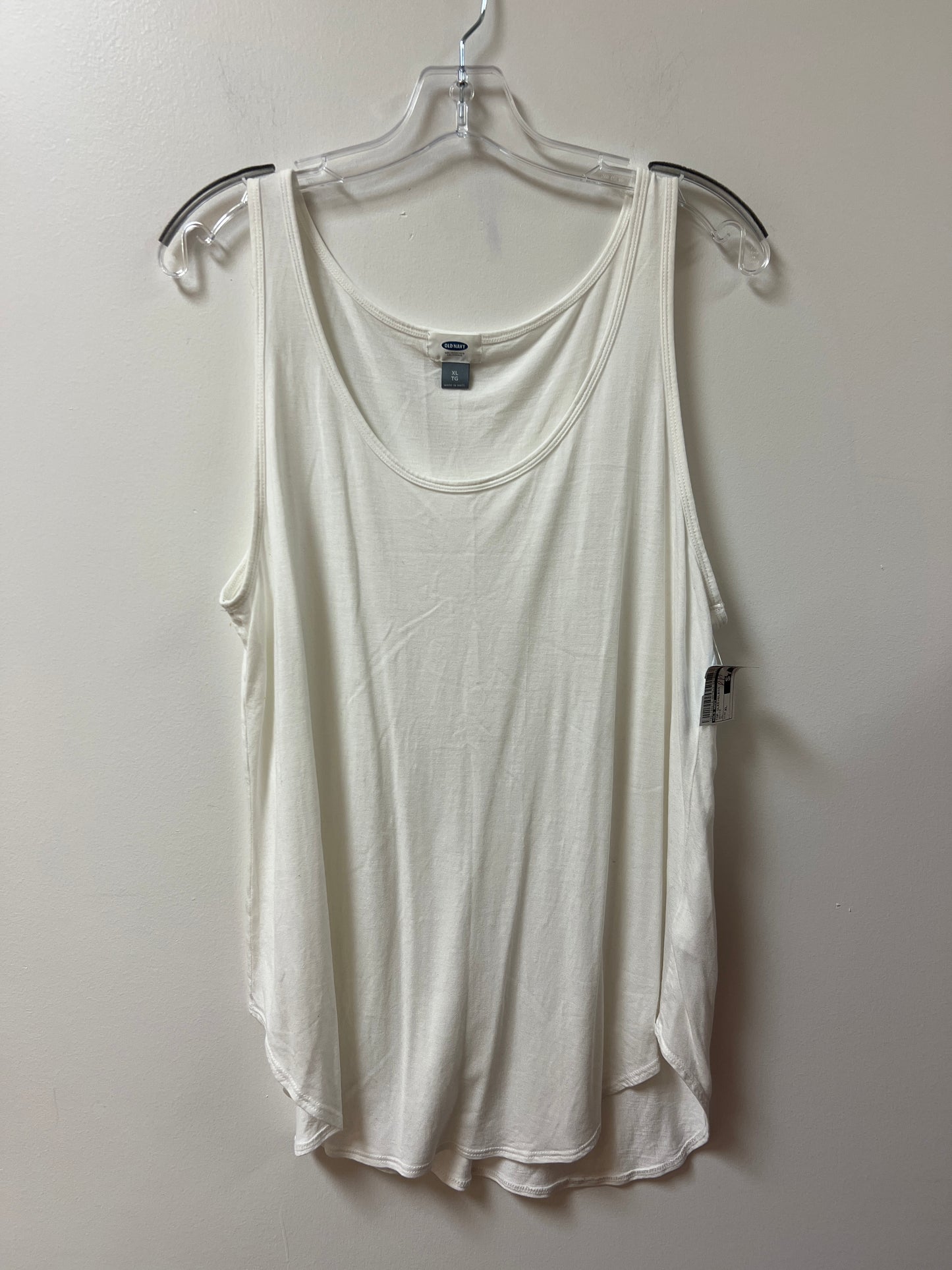 Top Sleeveless By Old Navy In White, Size: Xl