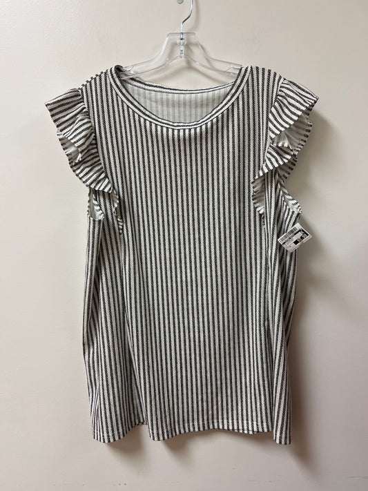 Top Sleeveless By Clothes Mentor In Striped Pattern, Size: 2x