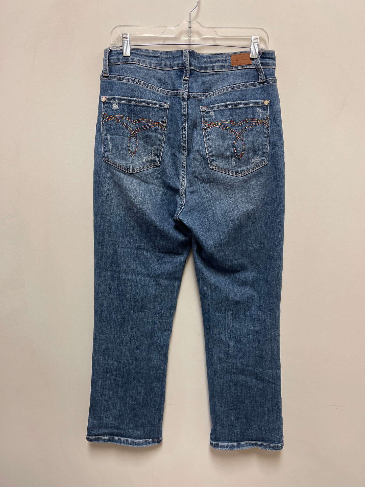 Jeans Straight By Judy Blue In Blue Denim, Size: 10