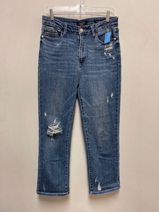 Jeans Straight By Judy Blue In Blue Denim, Size: 10