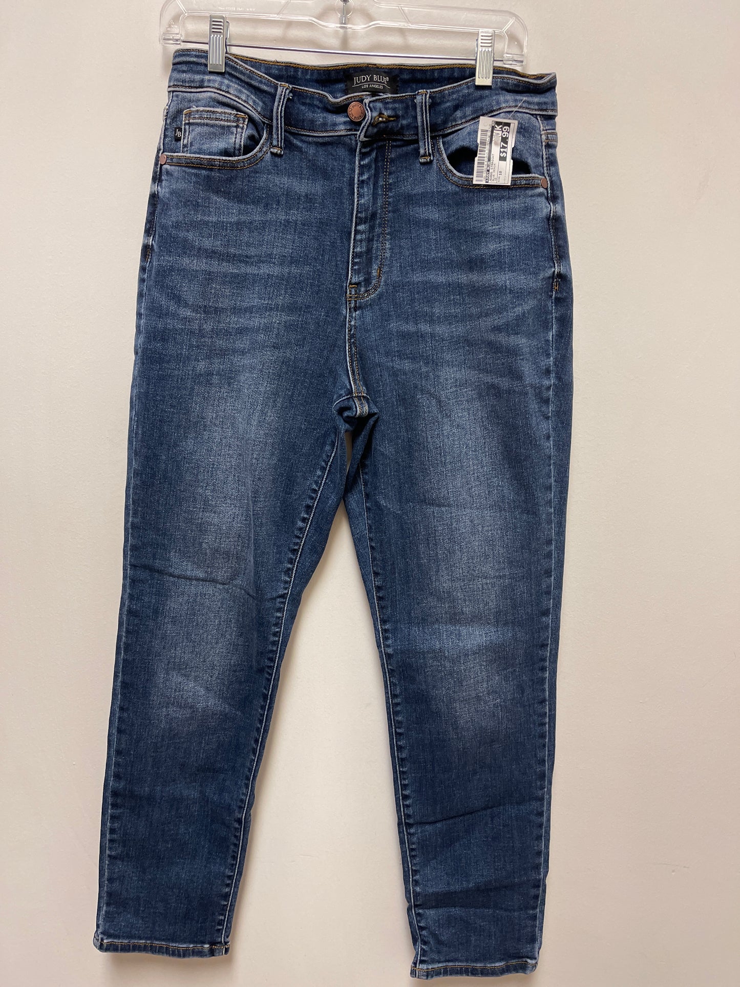 Jeans Straight By Judy Blue In Blue Denim, Size: 10