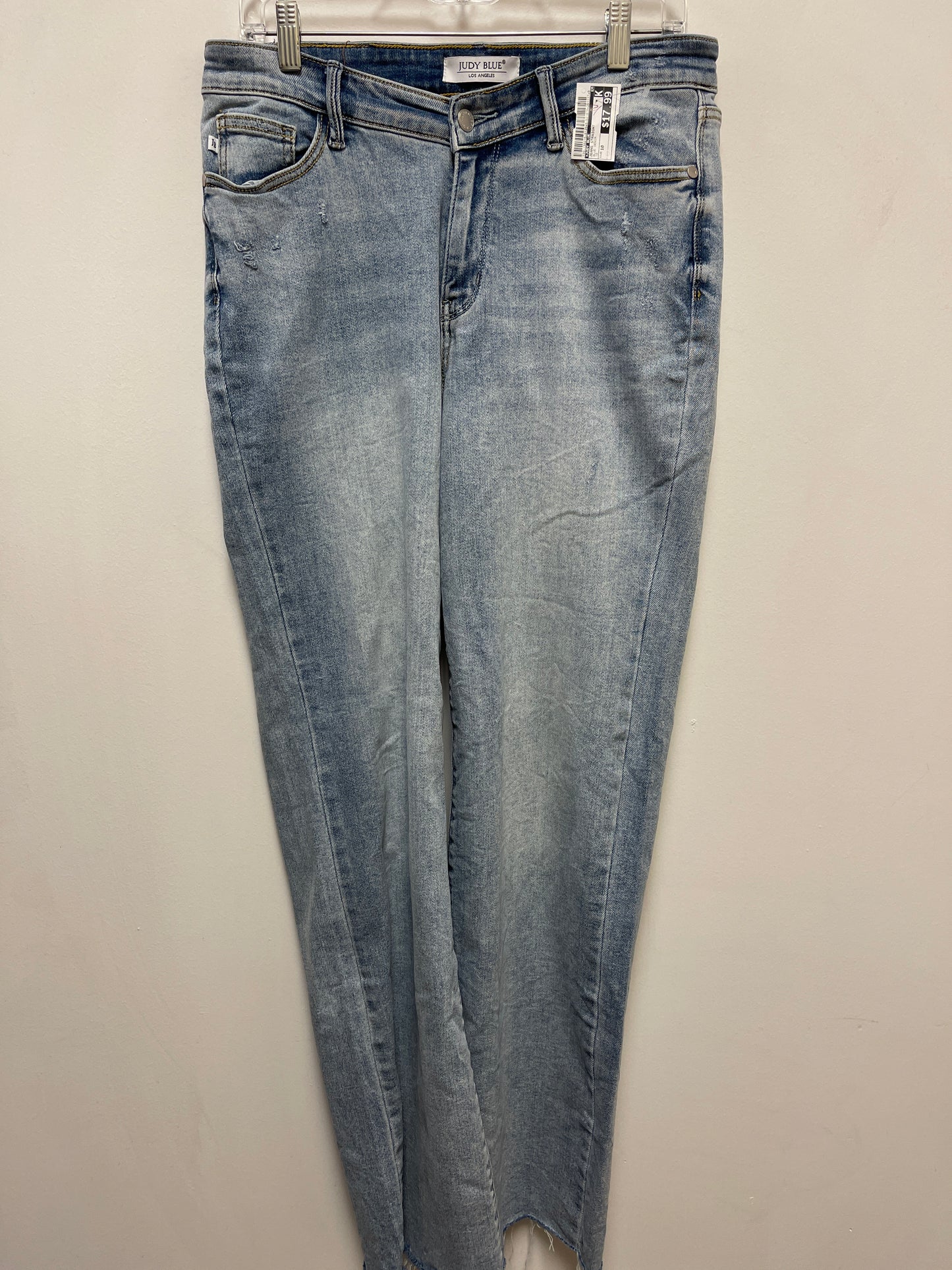 Jeans Straight By Judy Blue In Blue Denim, Size: 10