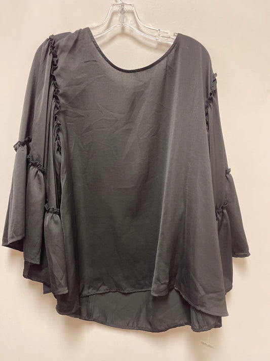 Top Long Sleeve By Ee Some In Black, Size: 1x