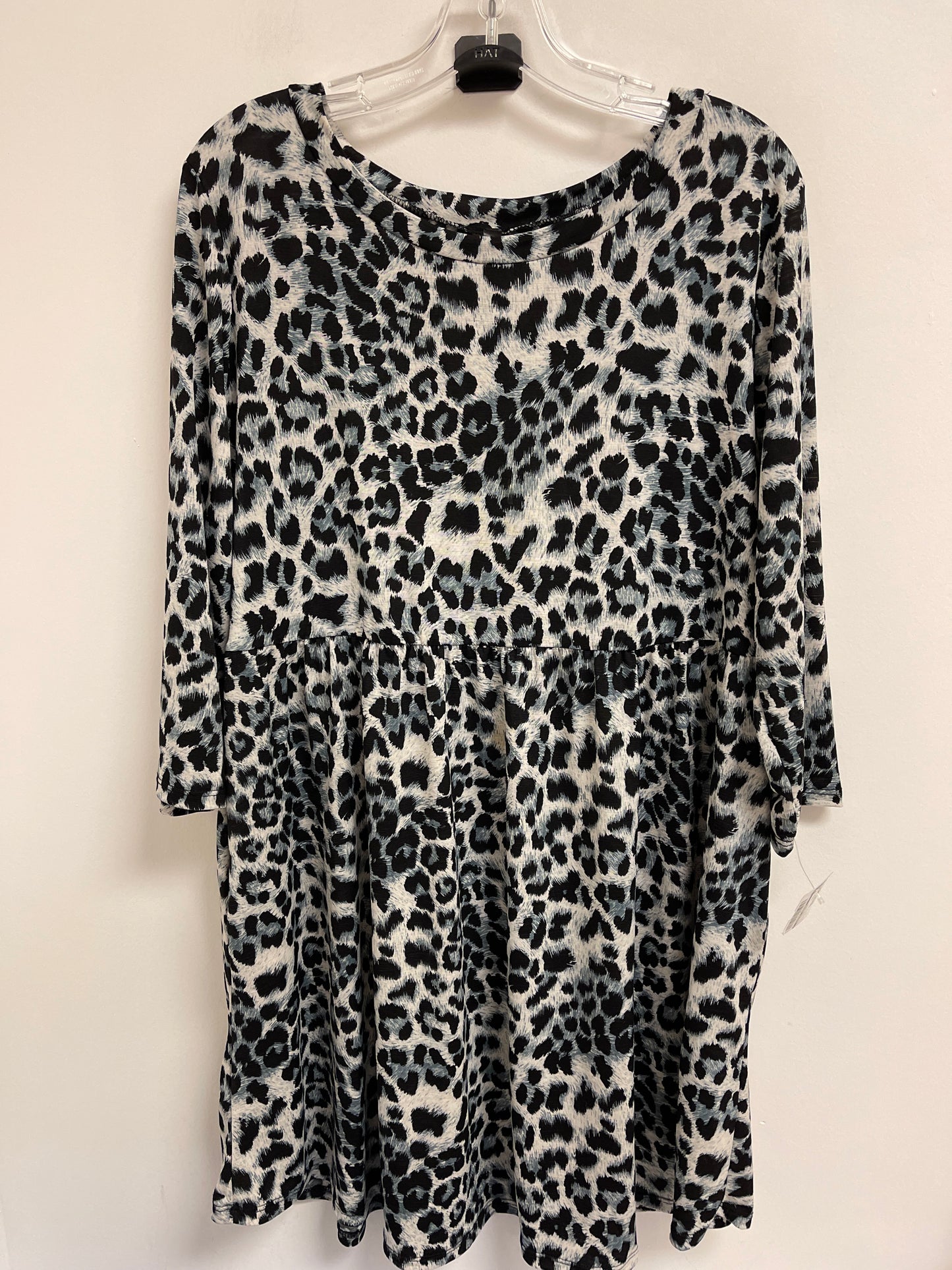 Dress Casual Midi By Clothes Mentor In Animal Print, Size: 1x